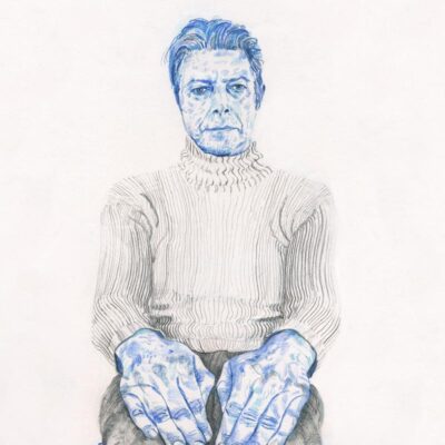David Bowie drawing by Derek Bacon