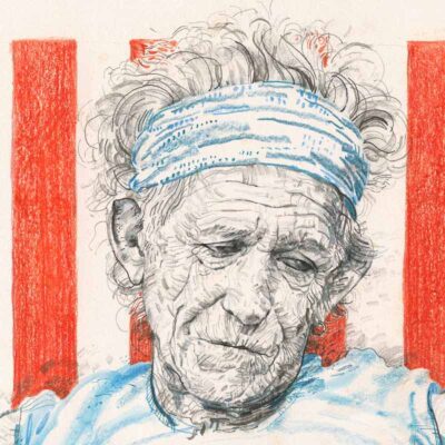 Keith Richards poster by Derek Bacon
