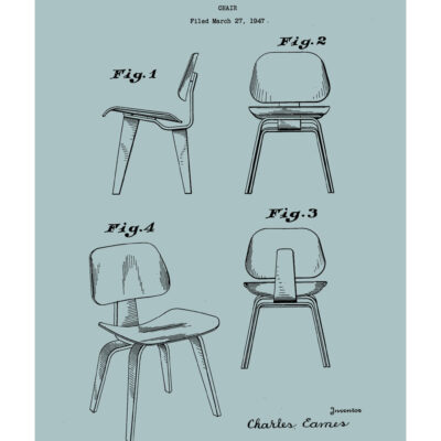 eames chair poster