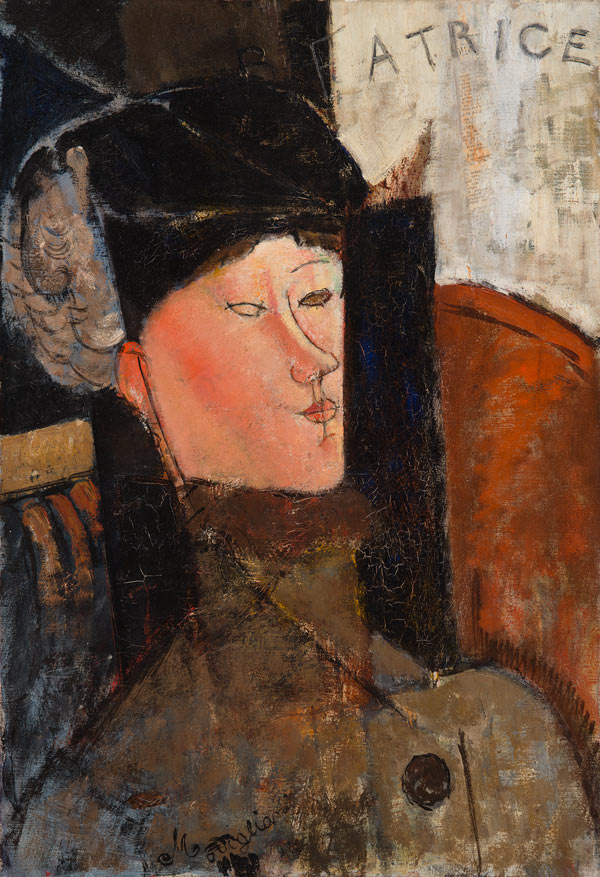 Portrait of Beatrice door Amedeo Modigliani
