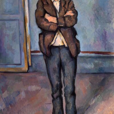 Paul Cézanne peasant standing poster