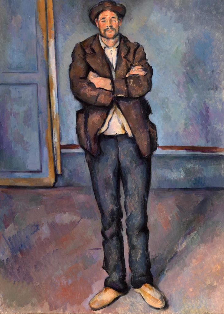 Paul Cézanne peasant standing poster