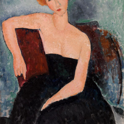 Redheaded girl Amedeo Modigliani poster