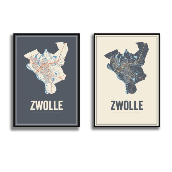Zwolle poster kaarten