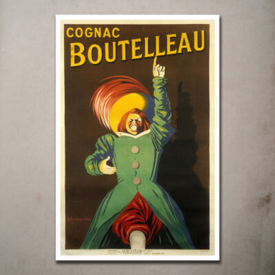 vintage cognac boutelleau poster