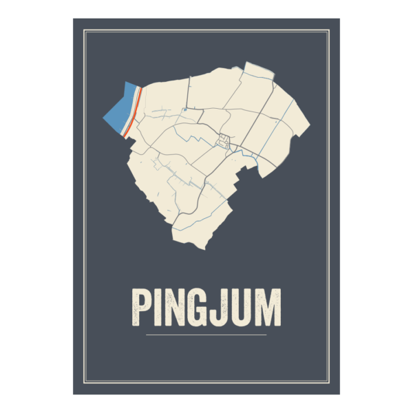 Poster van Pingjum, Friesland