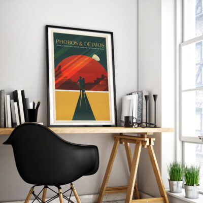 Space Travel retro posters