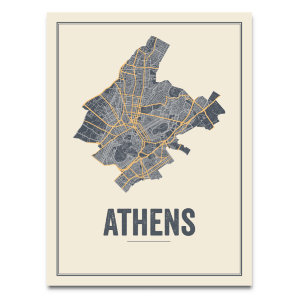 Athens city map
