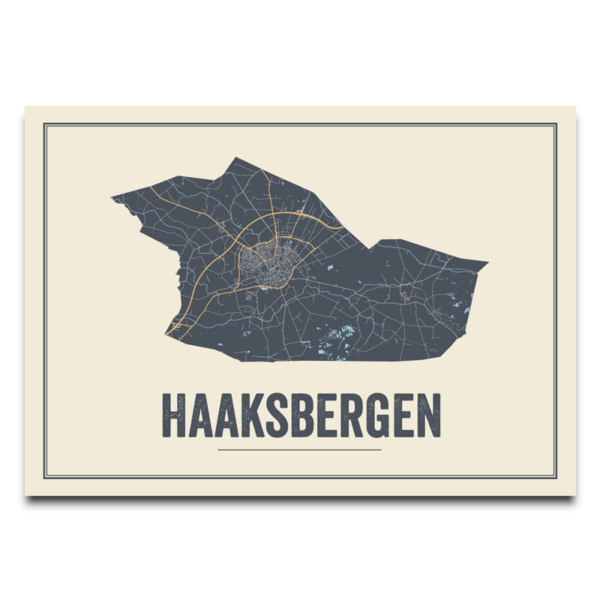 poster kaart Haaksbergen