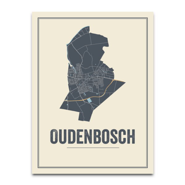 Stadskaart poster Oudenbosch