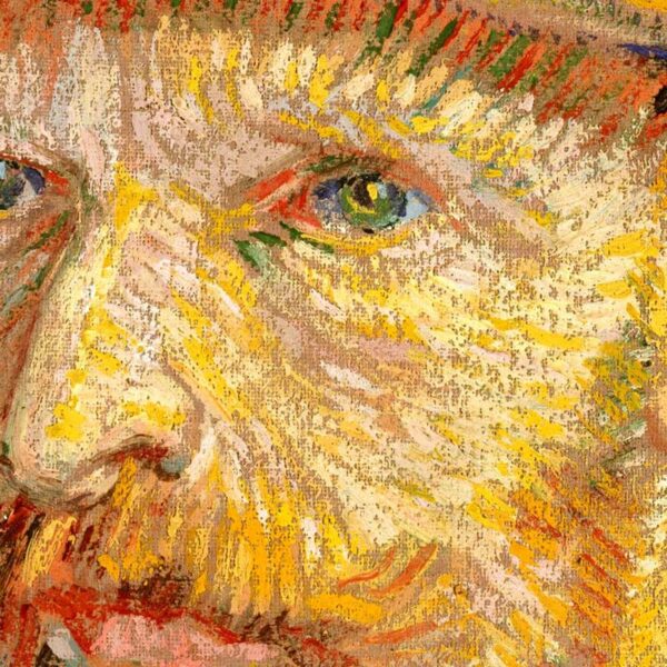 Detail of van Gogh self portrait