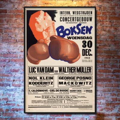 vintage boxing poster