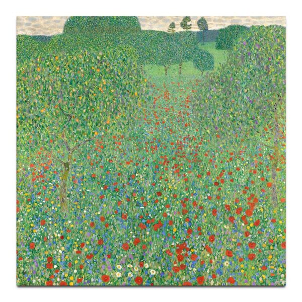 Blooming poppy fields by Klimt