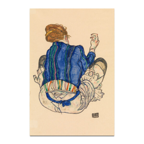 seated woman - Egon Schiele