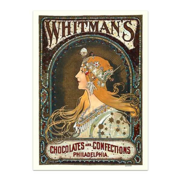 Whitmans Chocolate by Alphonse Mucha