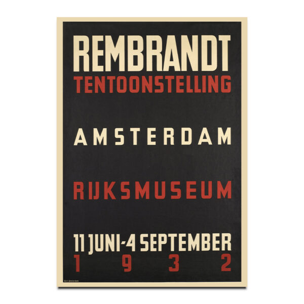 Rembrandt Tentoonstelling poster
