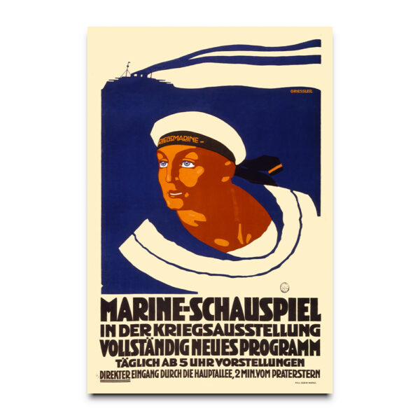 Marine Schauspiel vintage poster