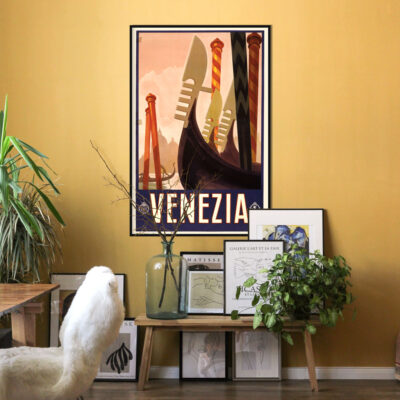 Venezia vintage travel poster