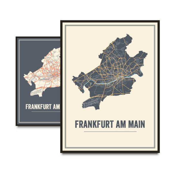 Frankfurt city poster
