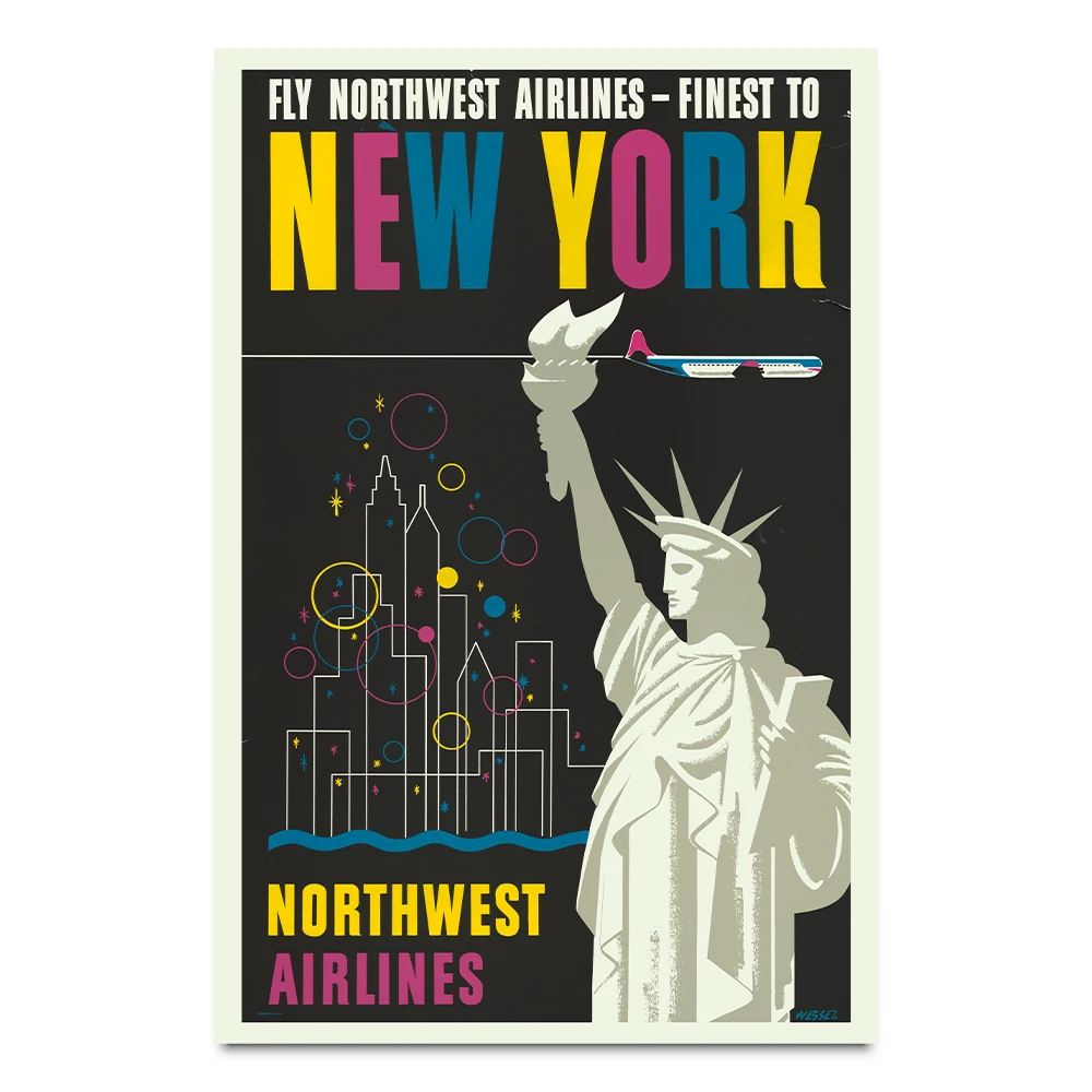 New York vintage travel poster