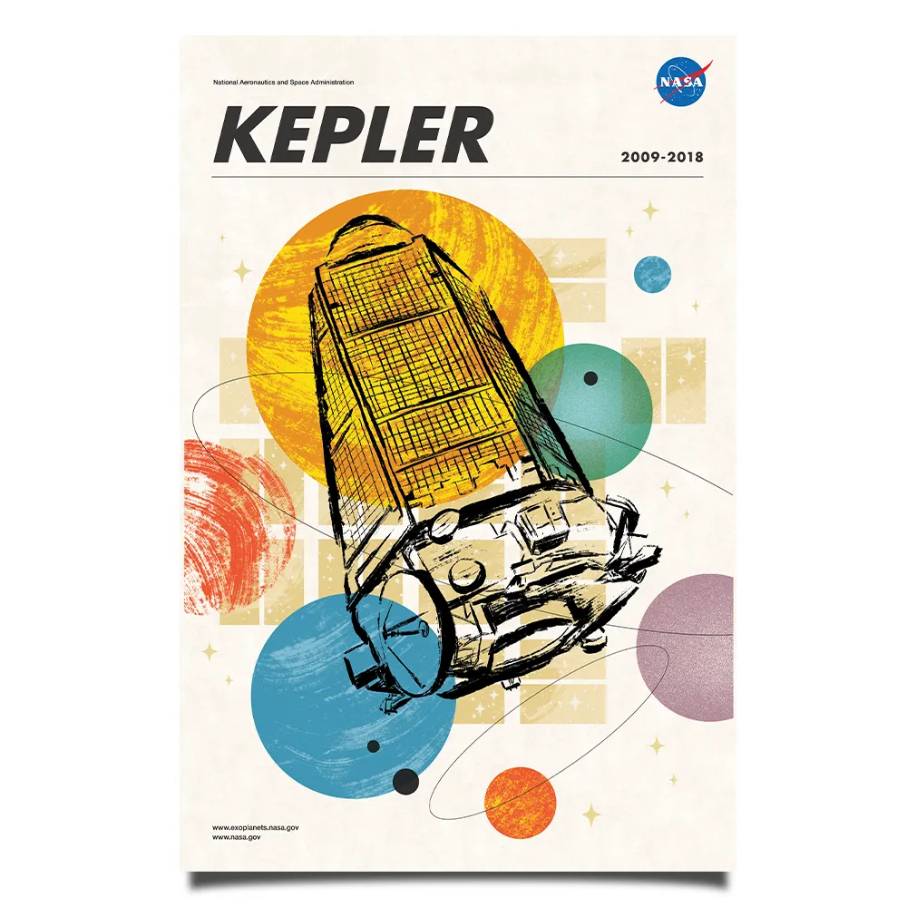 Kepler space telescope poster