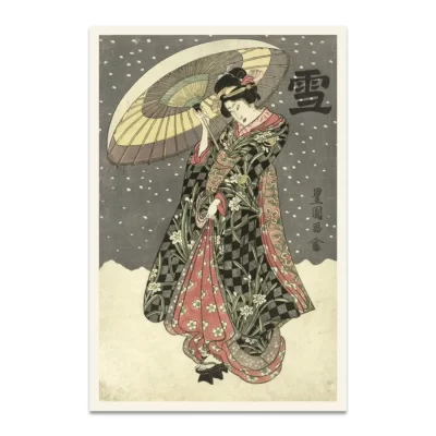 Sneeuw poster by Utagawa Toyokuni (I)